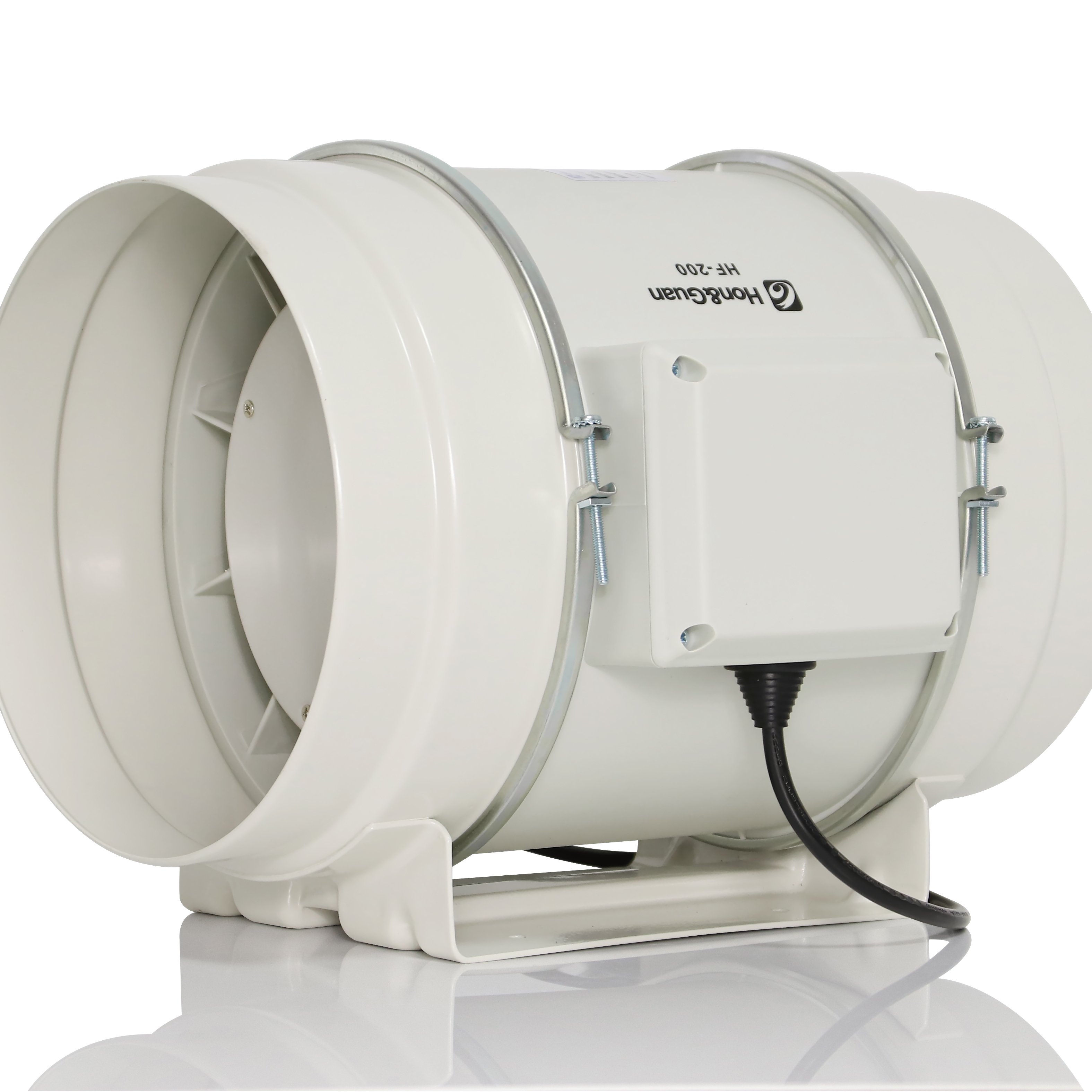 Hon&Guan 8 Inch Ventilation Exhaust EC Free Speed Control with Quiet Duct Fan HF-200PE OEM/ODM